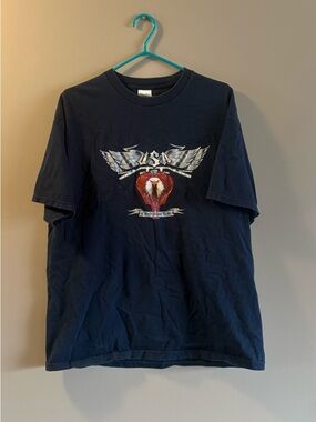 USA choppers Men's Black Graphic Short-Sleeve Band T-Shirt